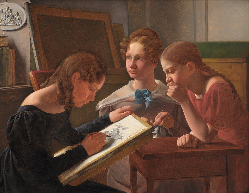 Alvilde Three Young Girls. the Artist's Sisters; Alvilde, Ida and Henriette (1 ...