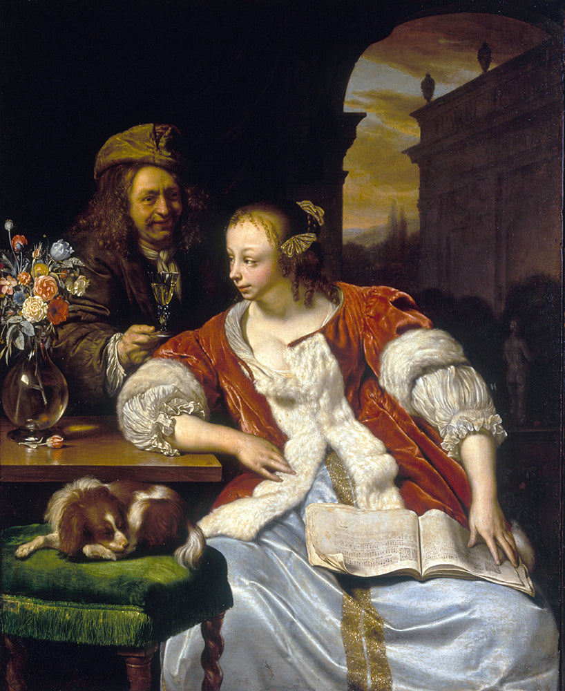The Interrupted Song; Portrait of the Artist and His Wife (1671 ...
