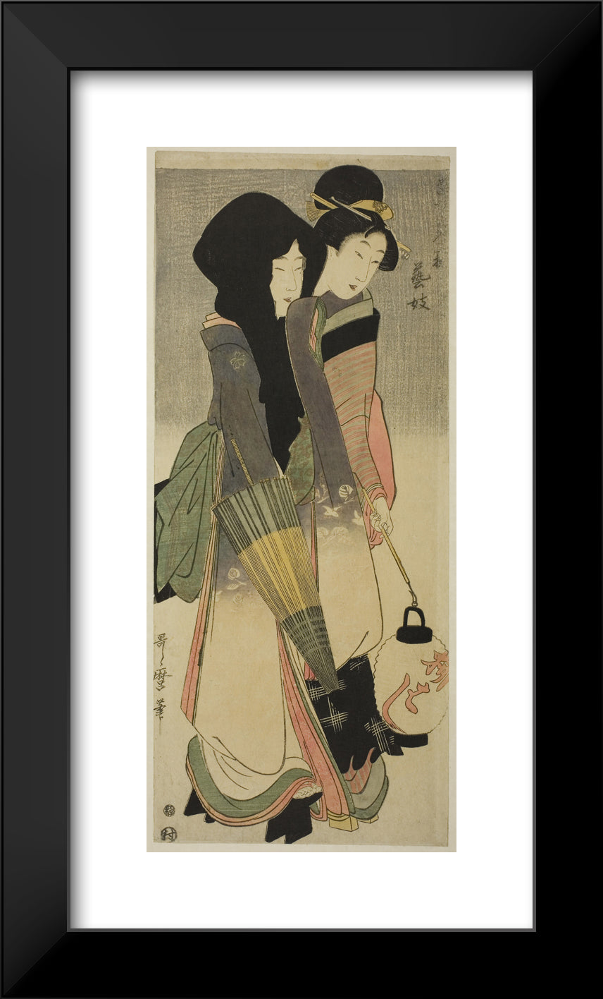 Geisha (Geigi), from the series Three Amusements of Contemporary Beaut ...